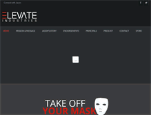 Tablet Screenshot of elevateindustries.com